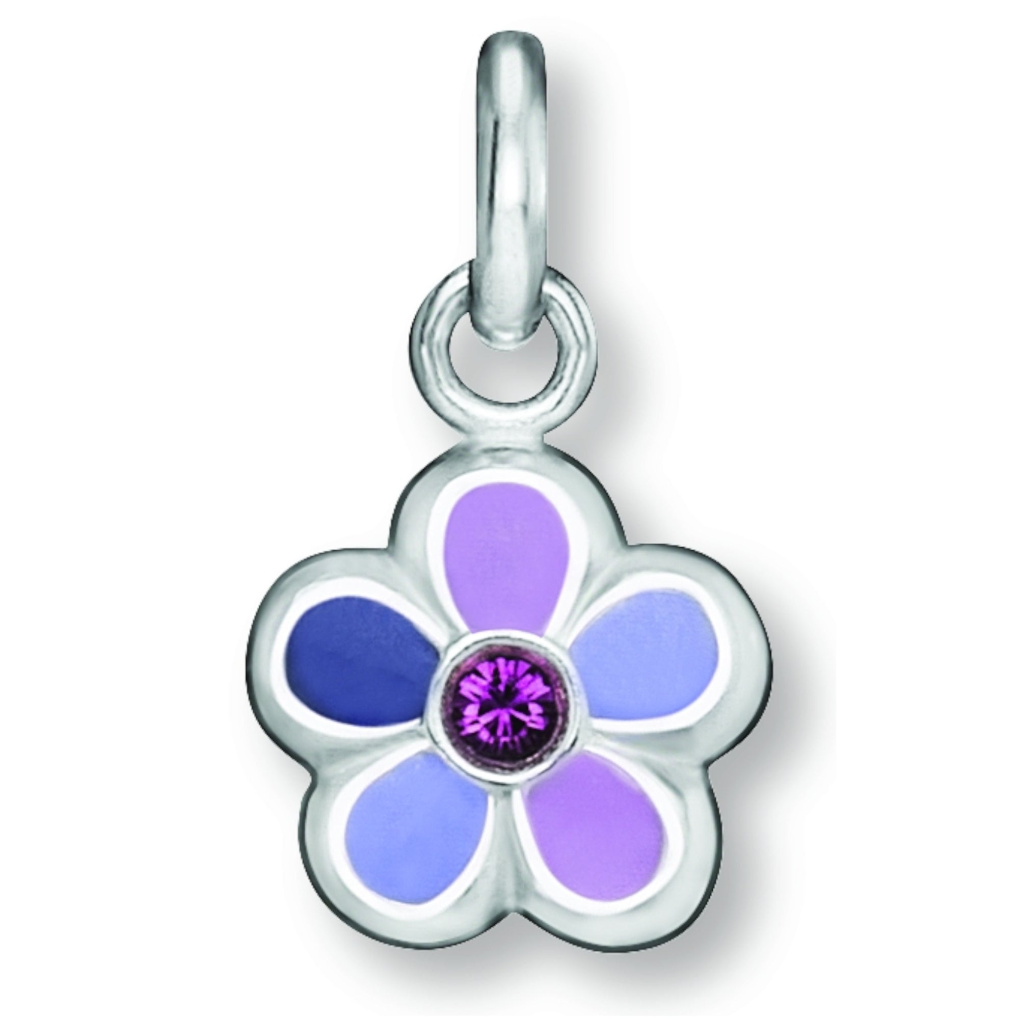 Zirkonia Blume Anhänger aus 925er Silber von ONE ELEMENT – Bild 1