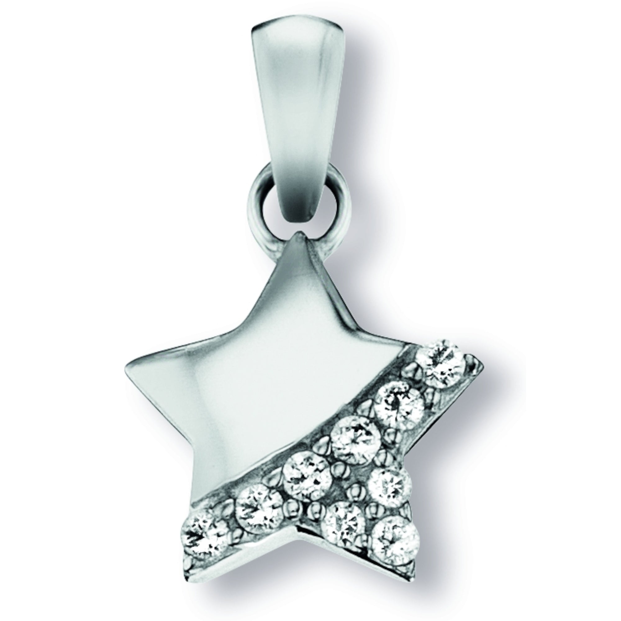 Zirkonia Stern Anhänger aus 925er Silber von ONE ELEMENT – Bild 1