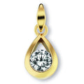 Zirkonia Anhänger aus 333er Gelbgold von ONE ELEMENT – Bild 1