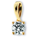 Zirkonia Anhänger aus 333er Gelbgold von ONE ELEMENT – Bild 1