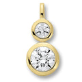 Zirkonia Anhänger aus 333er Gelbgold von ONE ELEMENT – Bild 1