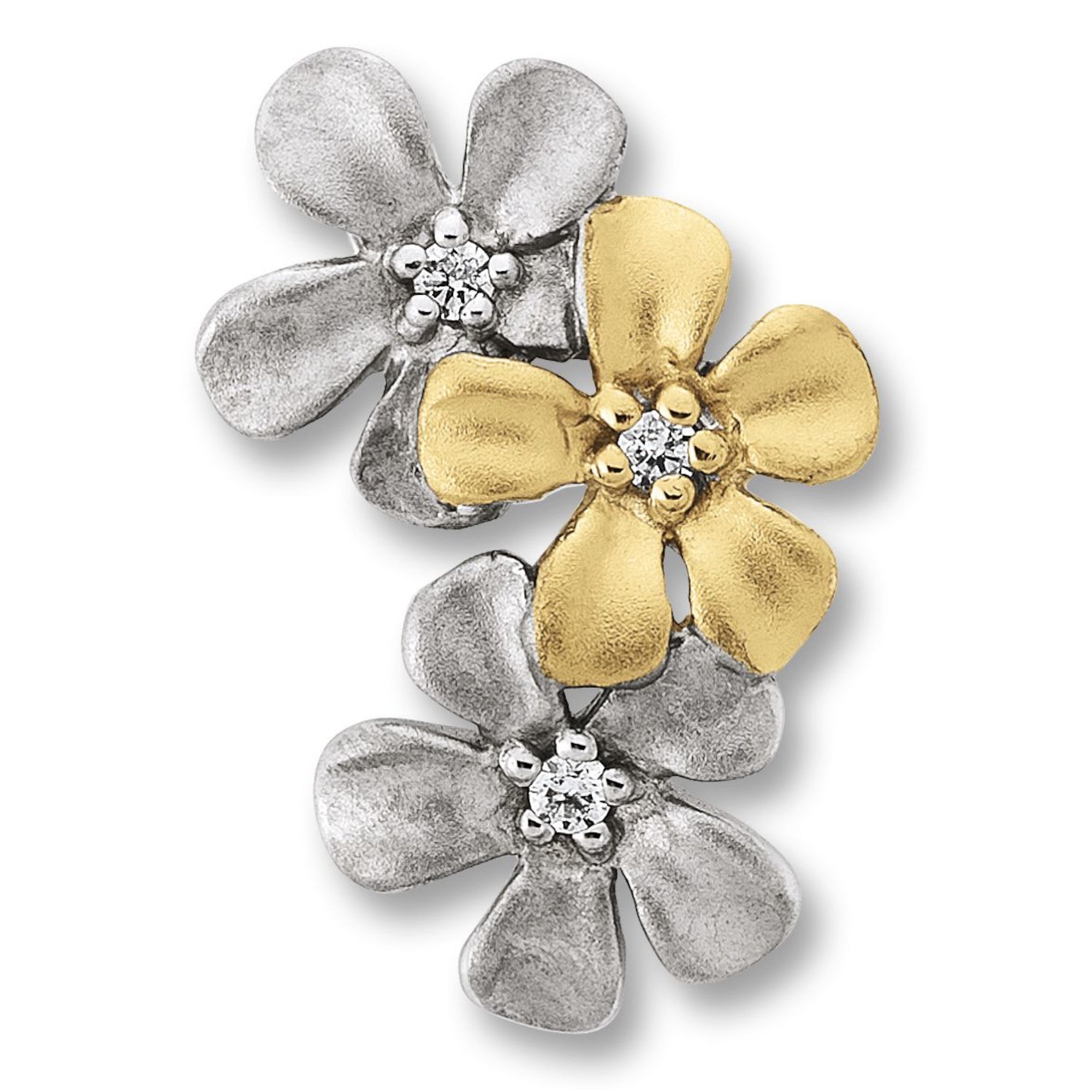 Zirkonia Blume Anhänger aus 925er Silber von ONE ELEMENT – Bild 1