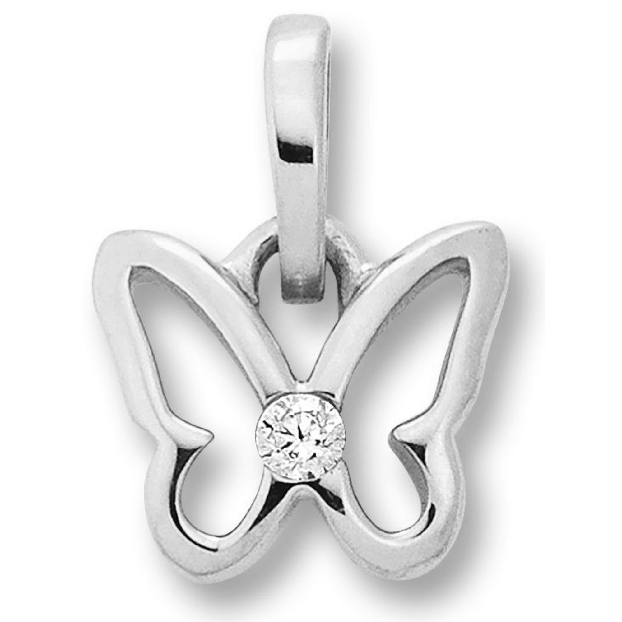 Zirkonia Schmetterling Anhänger aus 925er Silber von ONE ELEMENT – Bild 1