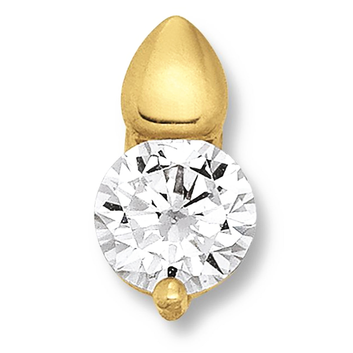 Zirkonia Anhänger aus 333er Gelbgold von ONE ELEMENT – Bild 1
