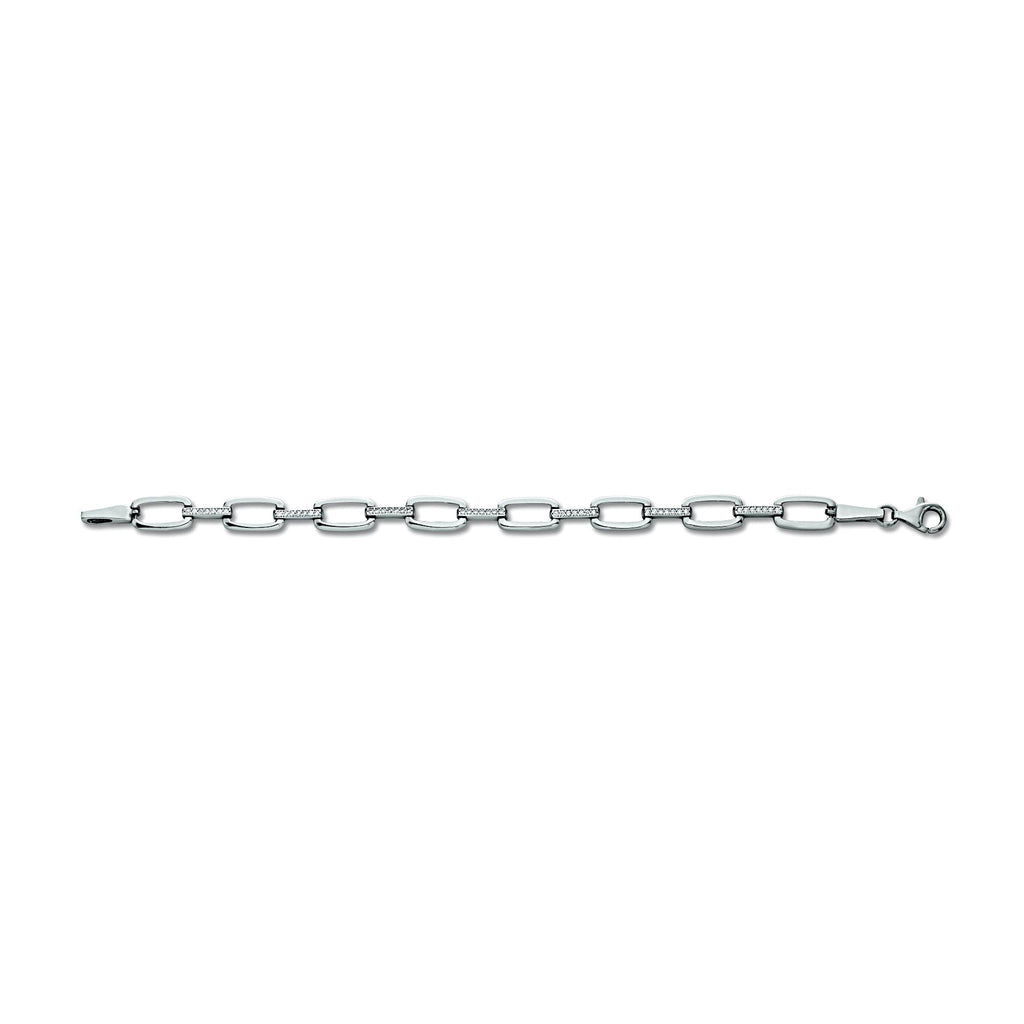 Zirkonia Armband aus 925er Silber 17 cm von ONE ELEMENT – Bild 2