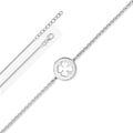 Kleeblatt-Armband aus 925er Silber mit Rundankerkette, 16 cm von ONE ELEMENT