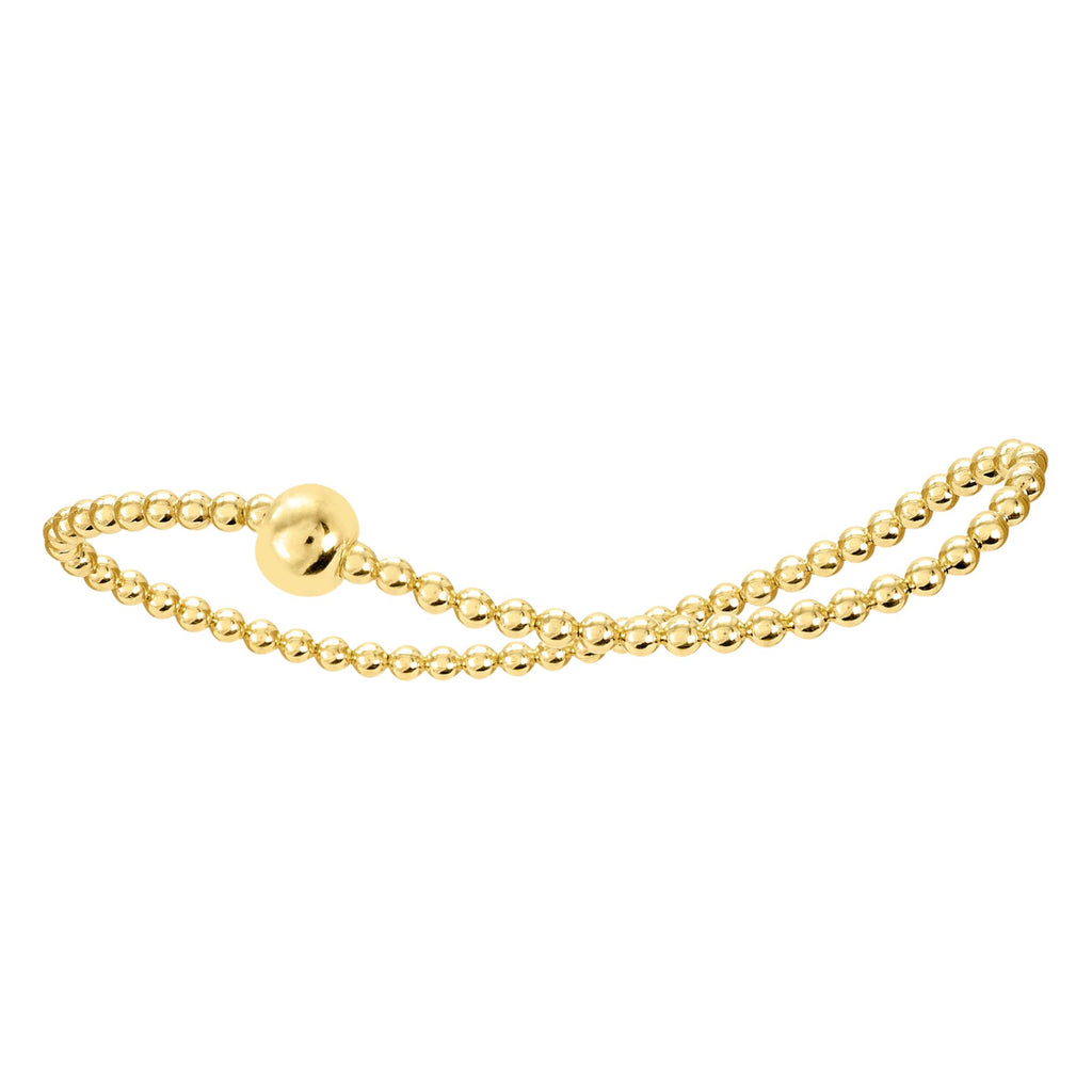 Armband Kugelkette aus 925er Silber Ø 54,0 mm mit Gummiband von ONE ELEMENT – Bild 1
