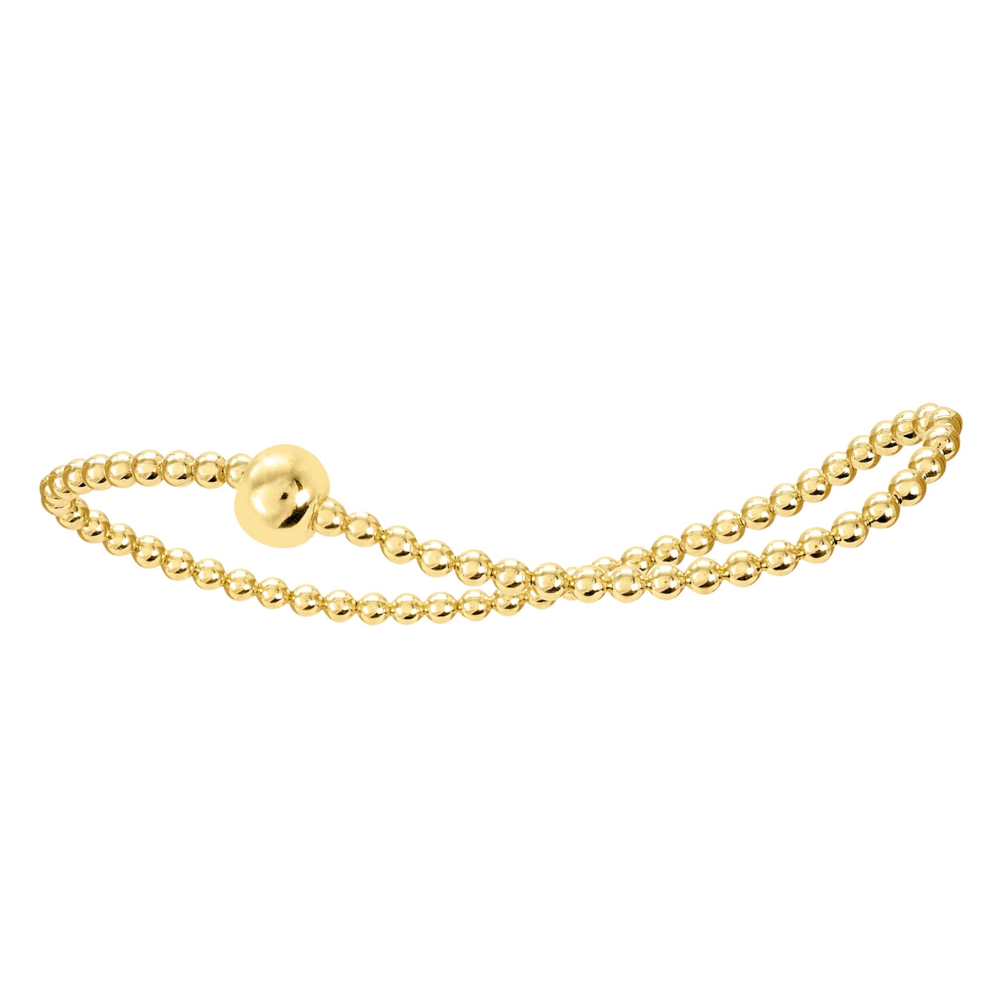 Armband Kugelkette aus 925er Silber Ø 54,0 mm mit Gummiband von ONE ELEMENT – Bild 1