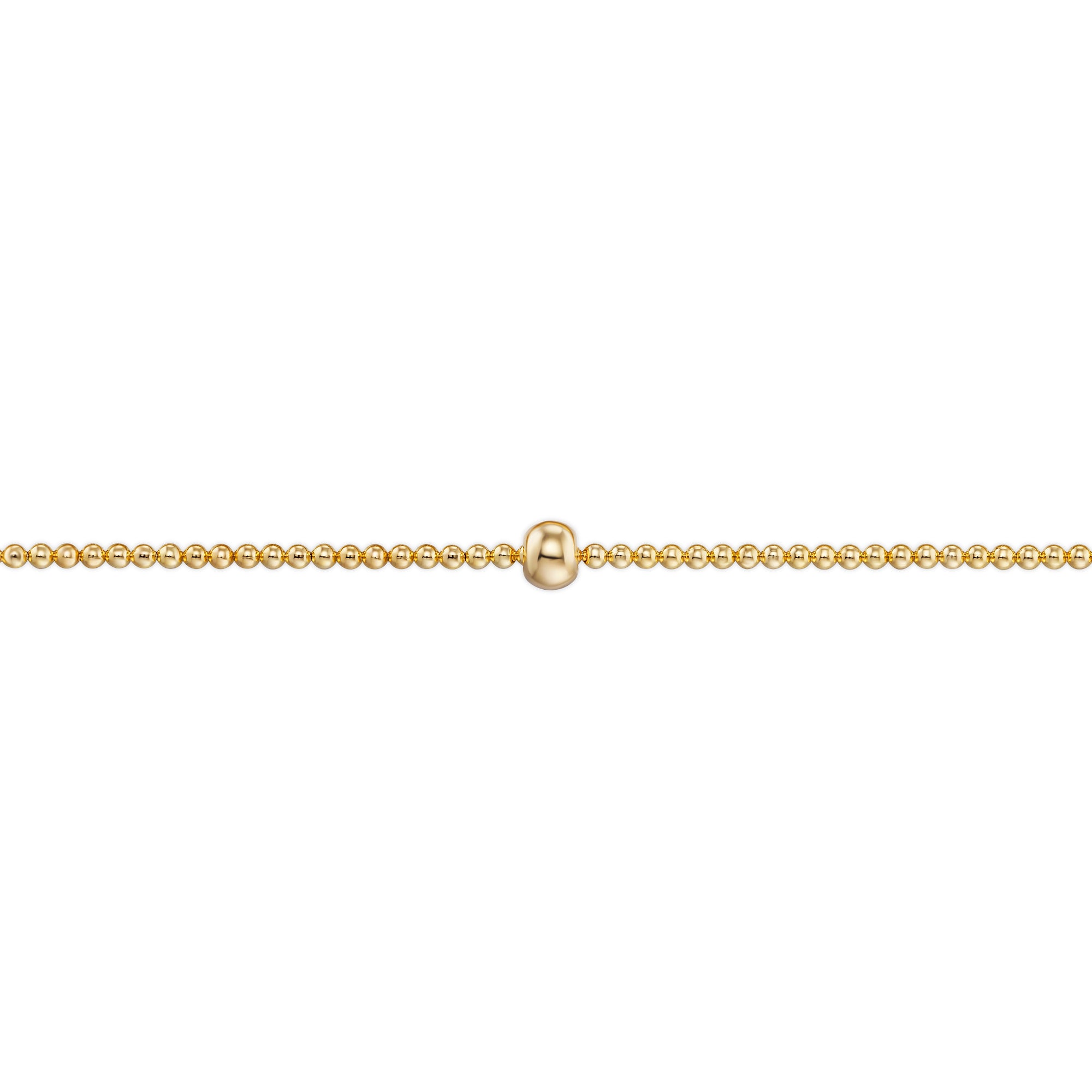 Armband Kugelkette aus 925er Silber Ø 54,0 mm mit Gummiband von ONE ELEMENT – Bild 2