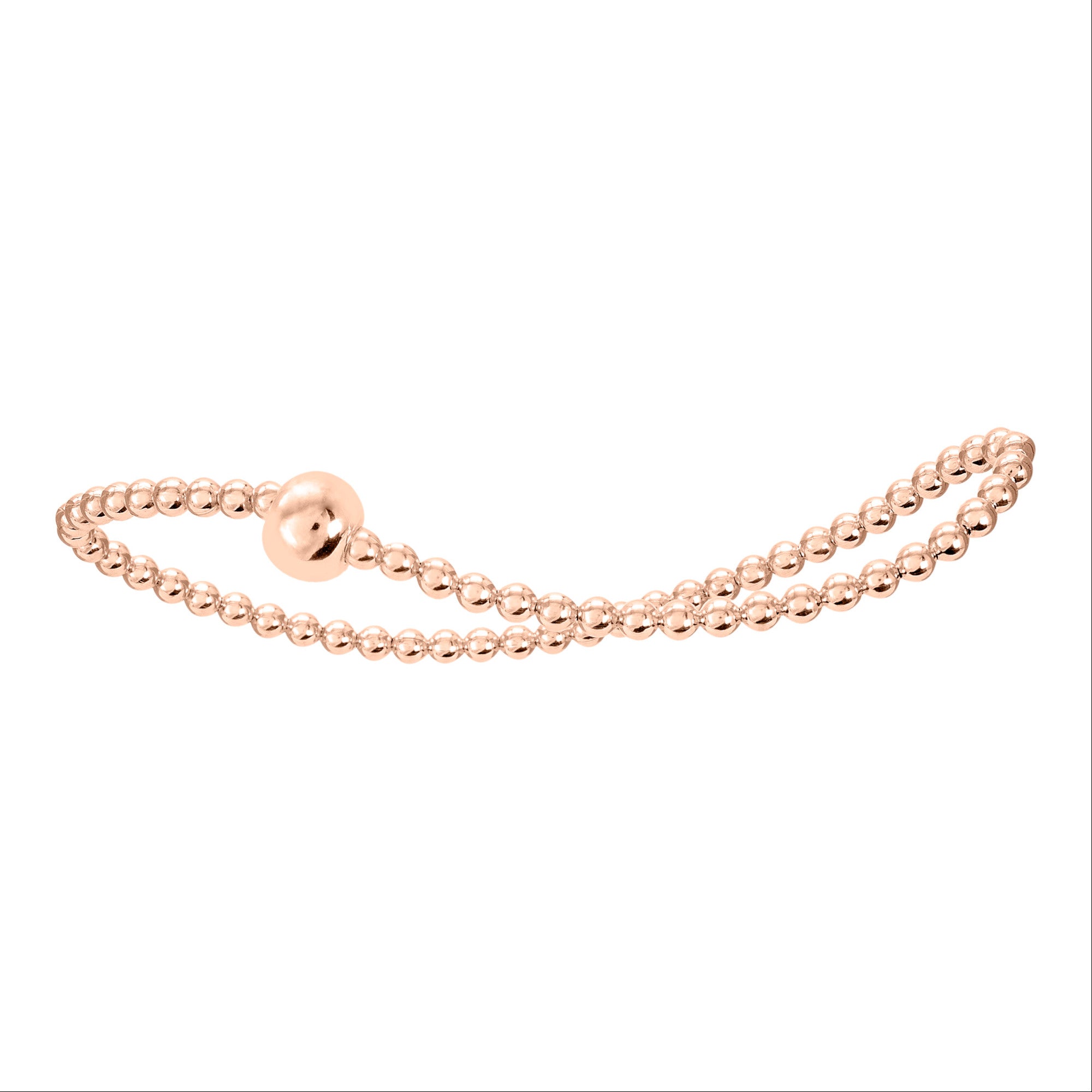 Armband Kugelkette aus 925er Silber Ø 54,0 mm mit Gummiband von ONE ELEMENT – Bild 1
