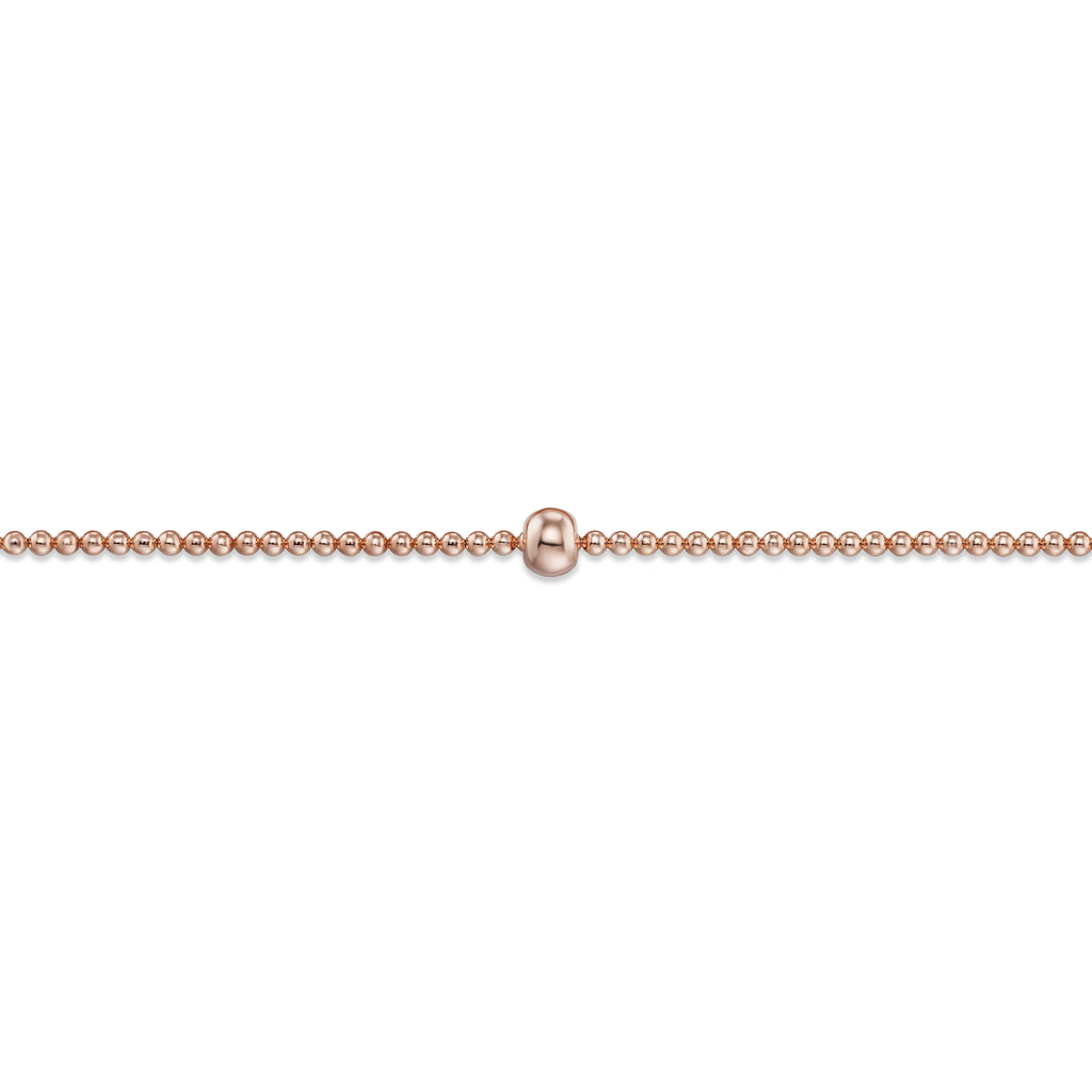 Armband Kugelkette aus 925er Silber Ø 54,0 mm mit Gummiband von ONE ELEMENT – Bild 2