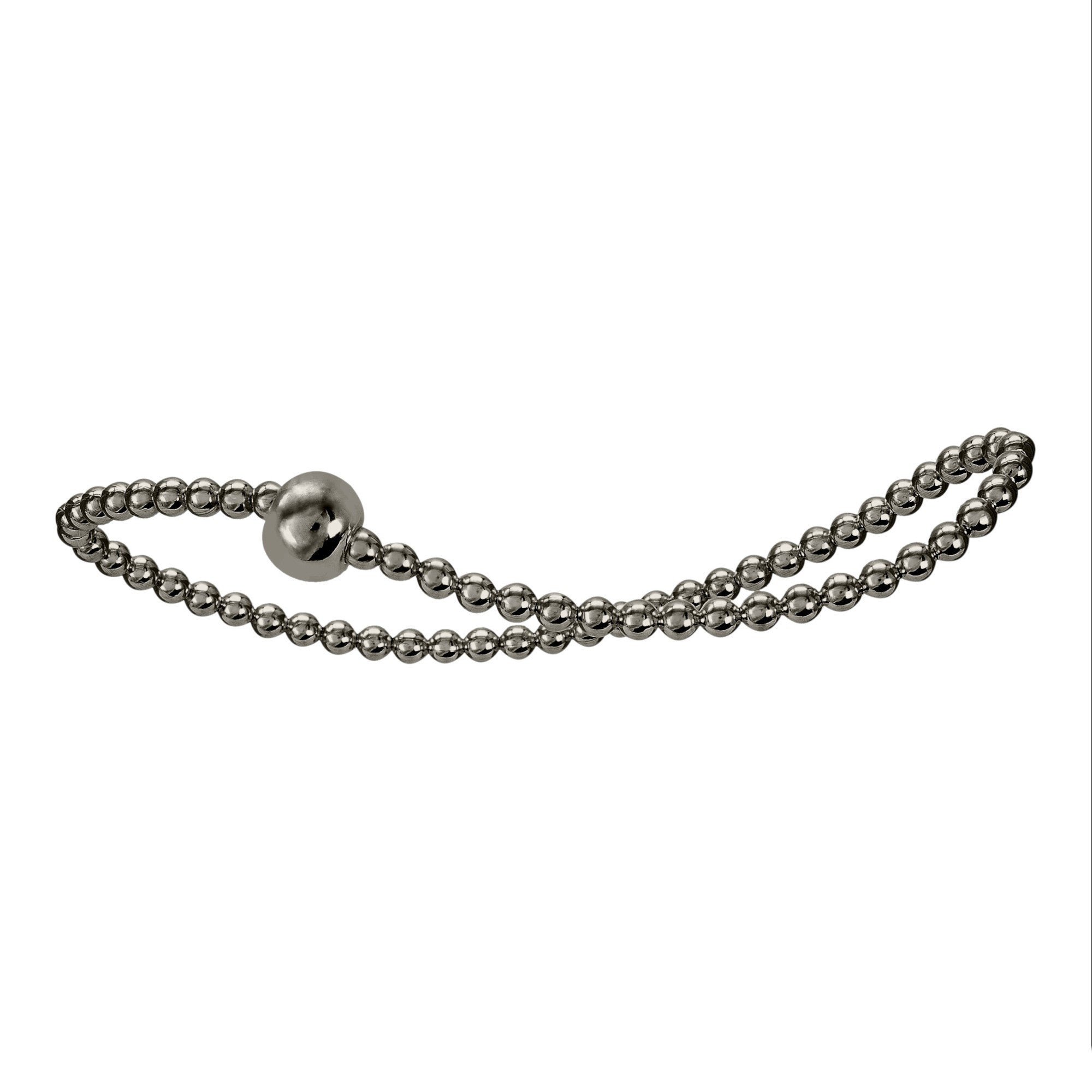 Armband Kugelkette aus 925er Silber Ø 58,0 mm mit Gummiband von ONE ELEMENT – Bild 1