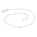 0,04 ct Diamant Brillant Armband Rundankerkette aus 585er Weißgold 19 cm von ONE ELEMENT – Bild 1