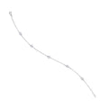 Armband aus 585er Weißgold mit Brillantbesatz, 0,18 ct mit Rundankerkette, 19 cm von ONE ELEMENT