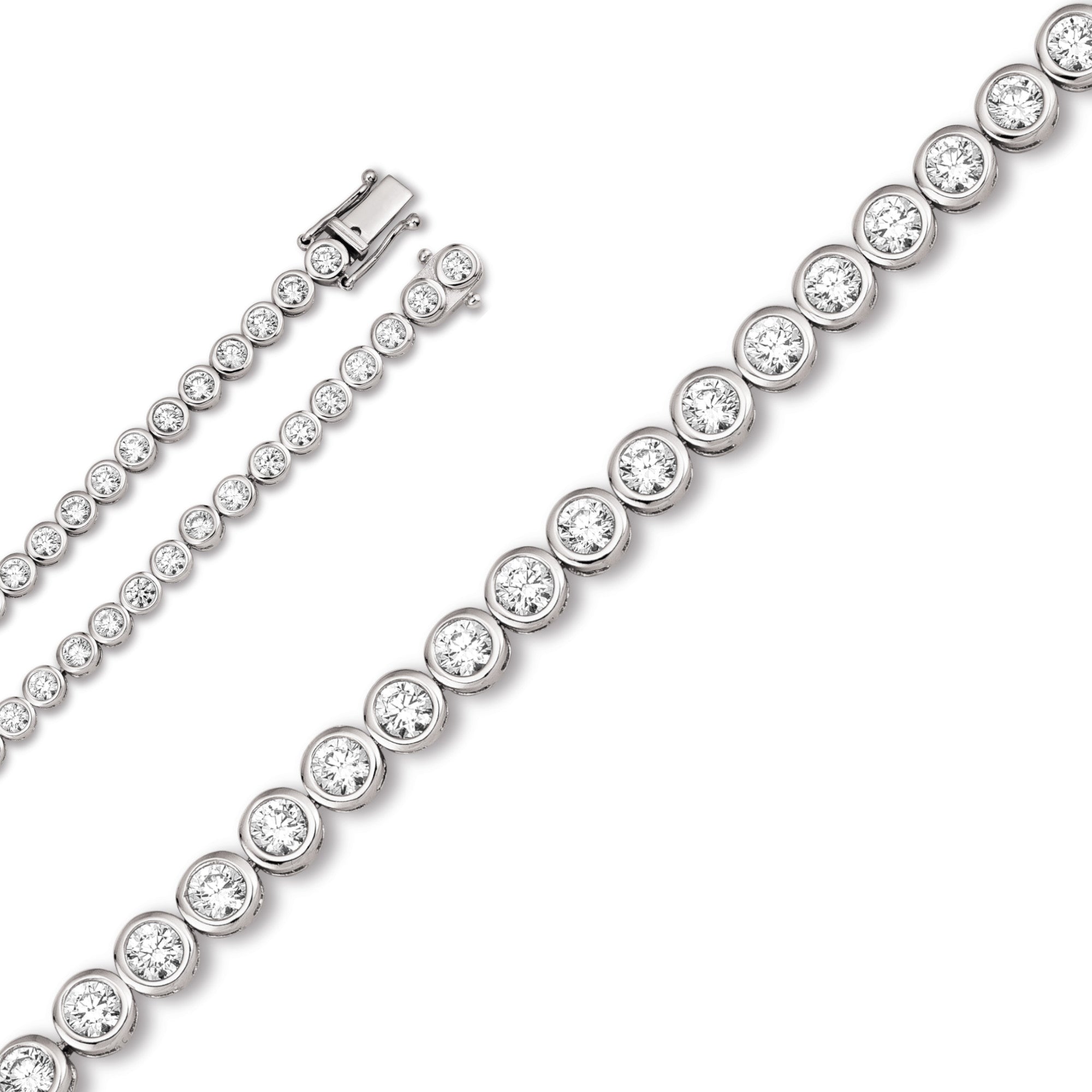 Zirkonia Armband aus 925er Silber 17 cm Ø 4,3 mm von ONE ELEMENT – Bild 1