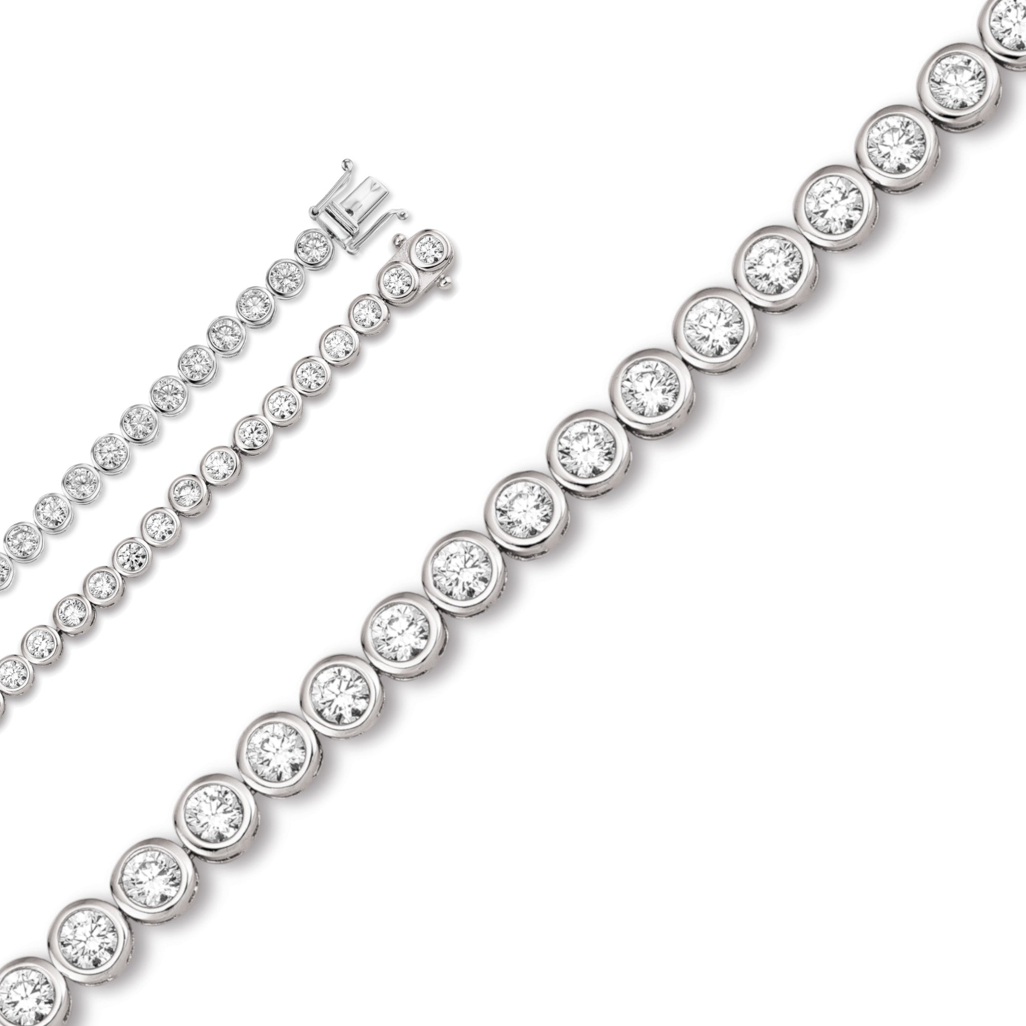 Zirkonia Armband aus 925er Silber 17 cm Ø 5,4 mm von ONE ELEMENT – Bild 1