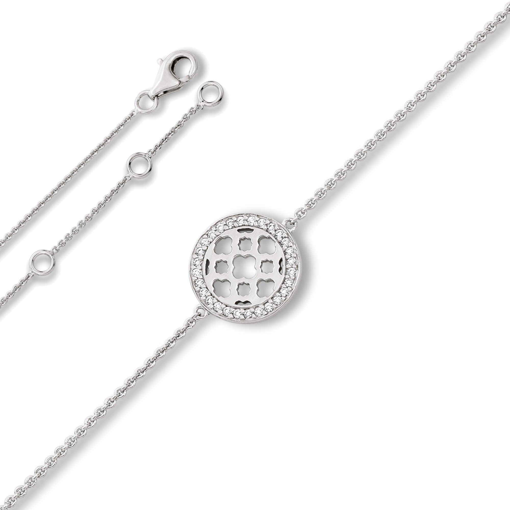 Zirkonia Symbol Armband aus 925er Silber 18 cm von ONE ELEMENT – Bild 1