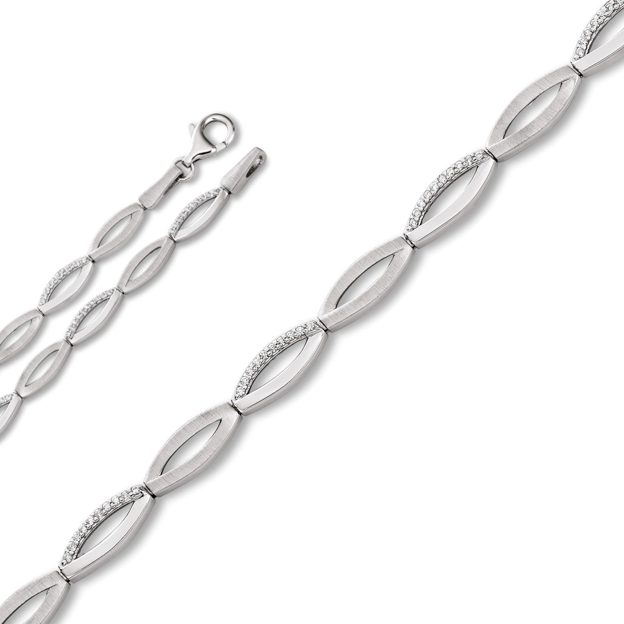 Zirkonia Armband aus 925er Silber 17 cm von ONE ELEMENT – Bild 1