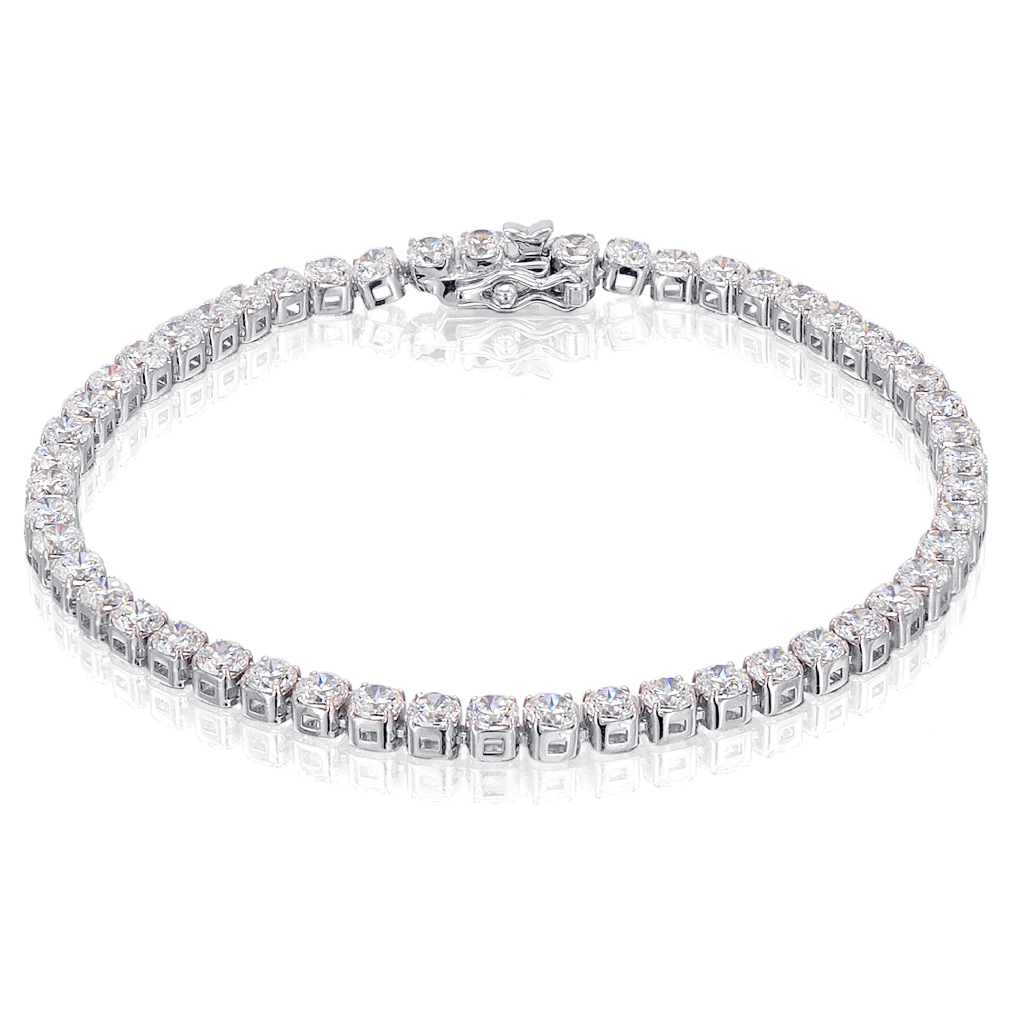 Zirkonia Armband aus 925er Silber 17 cm von ONE ELEMENT – Bild 2