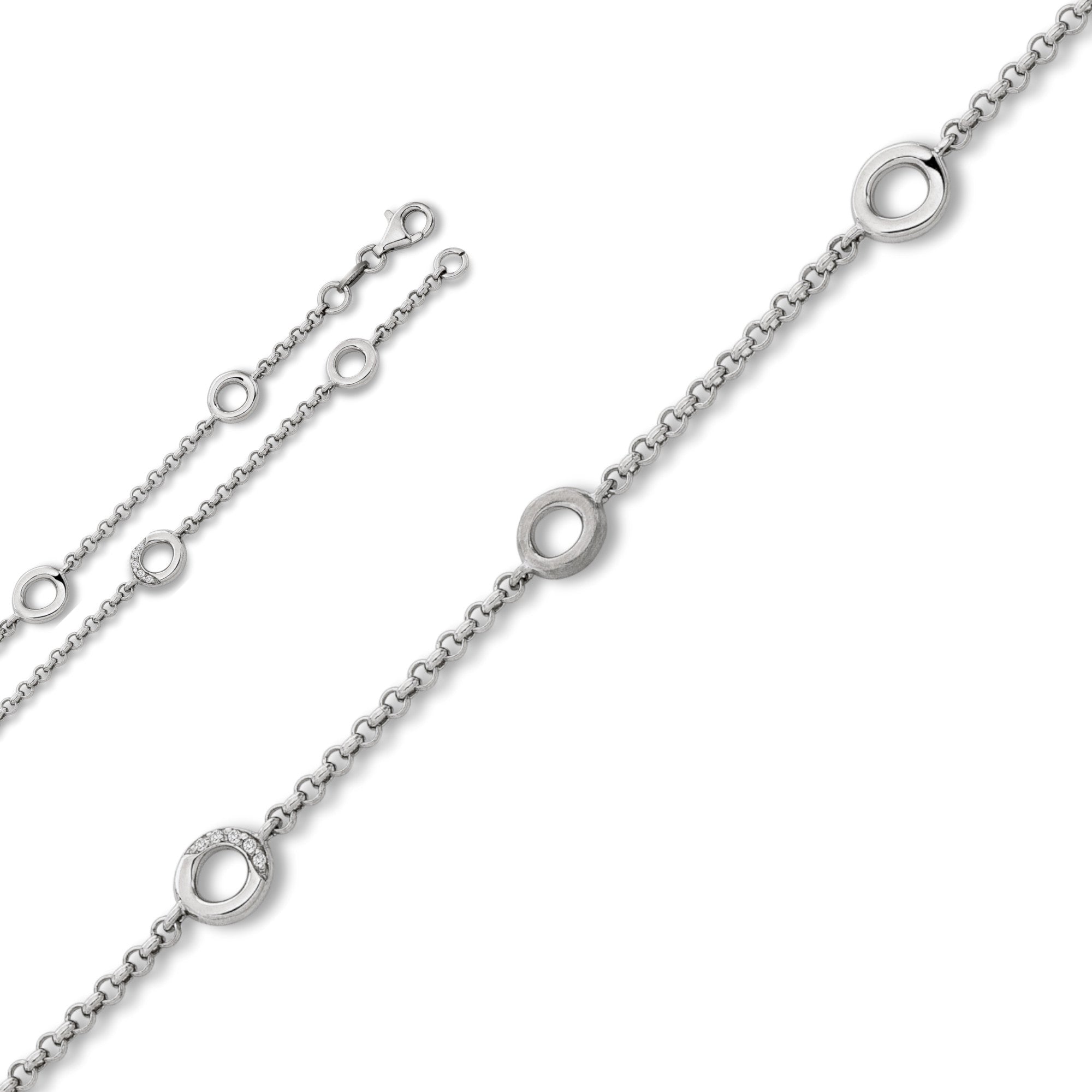 Zirkonia Armband aus 925er Silber 19 cm von ONE ELEMENT – Bild 1