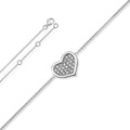 Zirkonia Herz Armband aus 925er Silber 18 cm von ONE ELEMENT – Bild 1