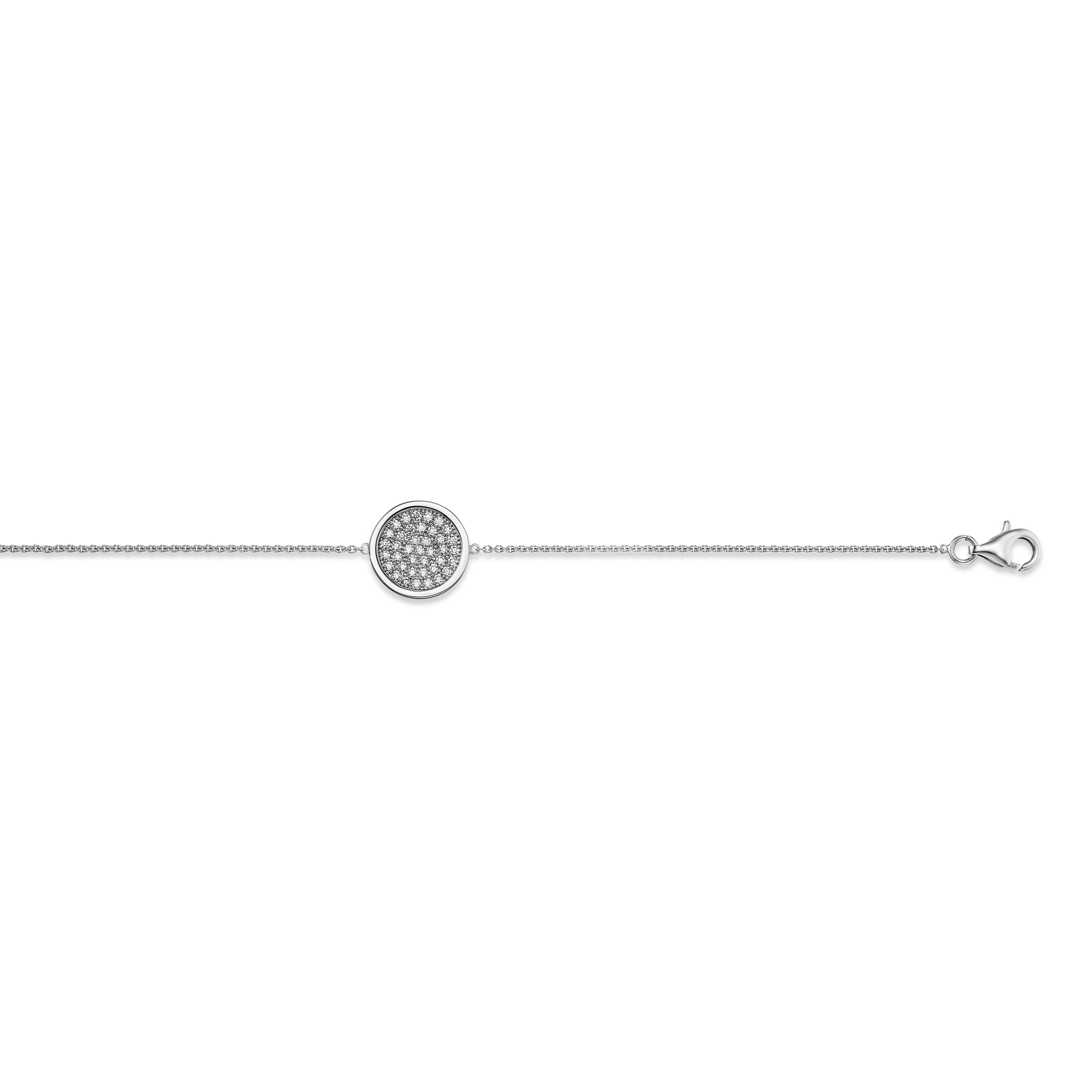 Zirkonia Kreis Armband aus 925er Silber 18 cm von ONE ELEMENT – Bild 1