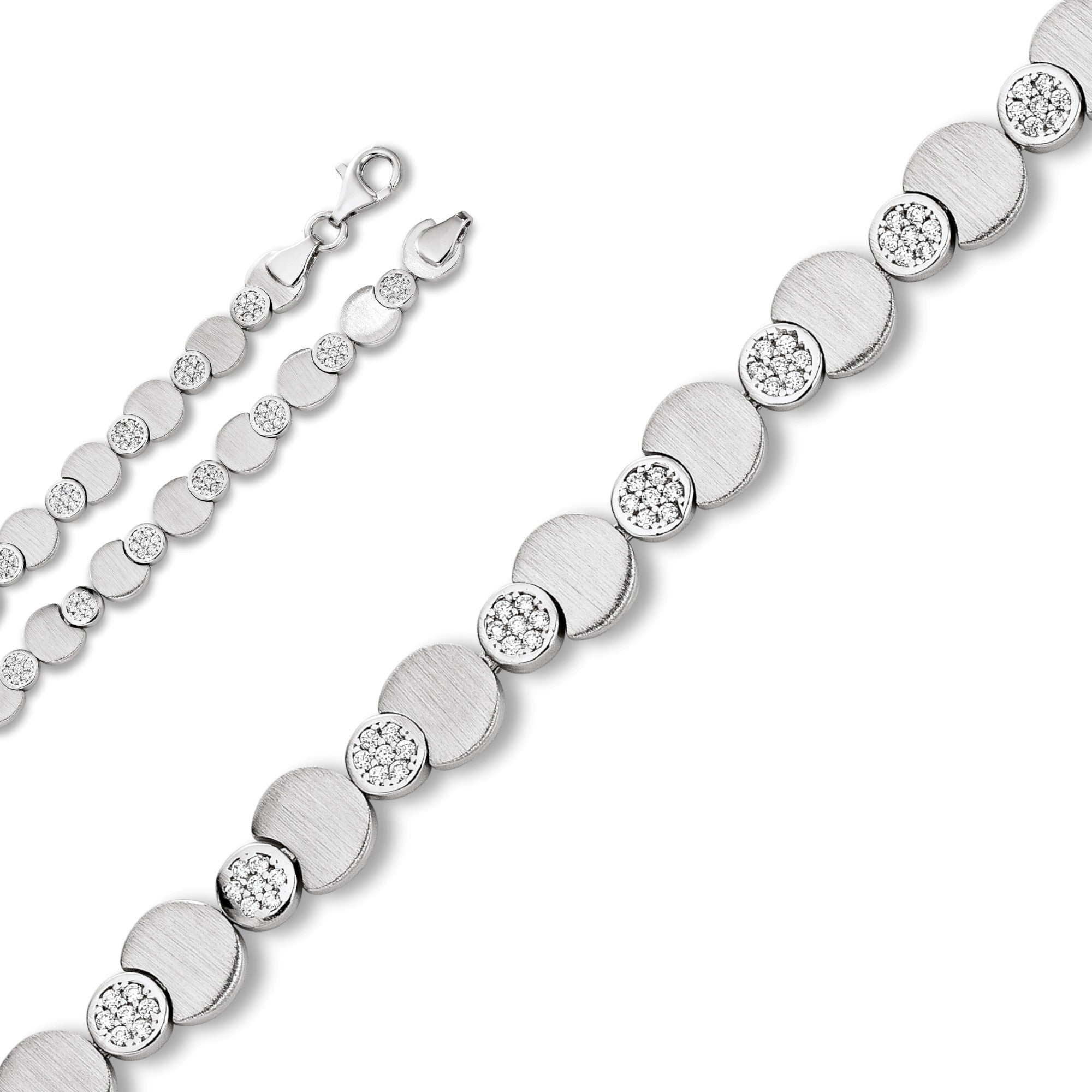 Zirkonia Armband aus 925er Silber 19 cm von ONE ELEMENT – Bild 1