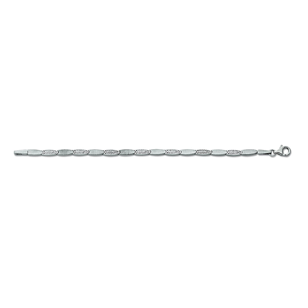 Zirkonia Armband aus 925er Silber 19 cm von ONE ELEMENT – Bild 2