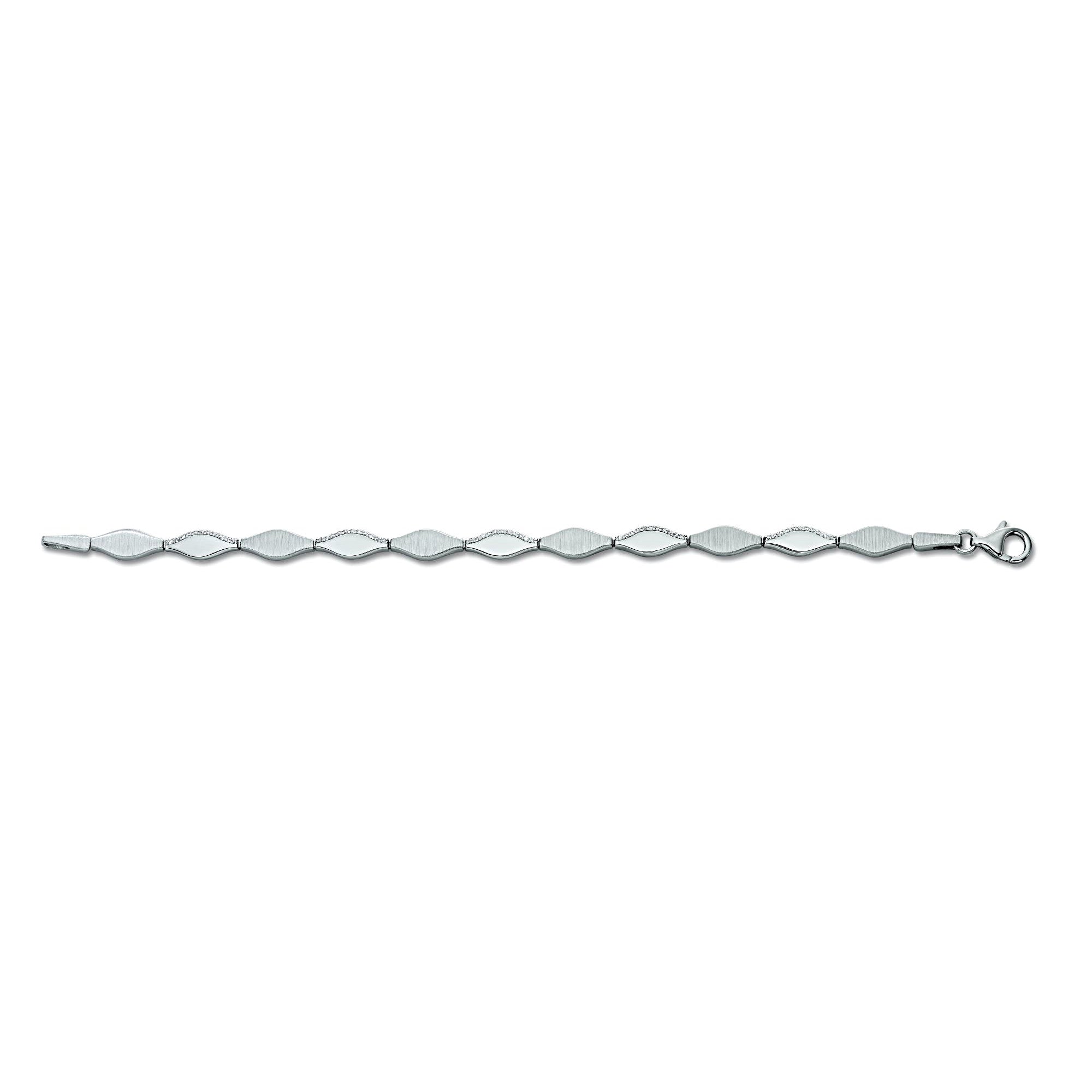 Zirkonia Armband aus 925er Silber 17 cm von ONE ELEMENT – Bild 2