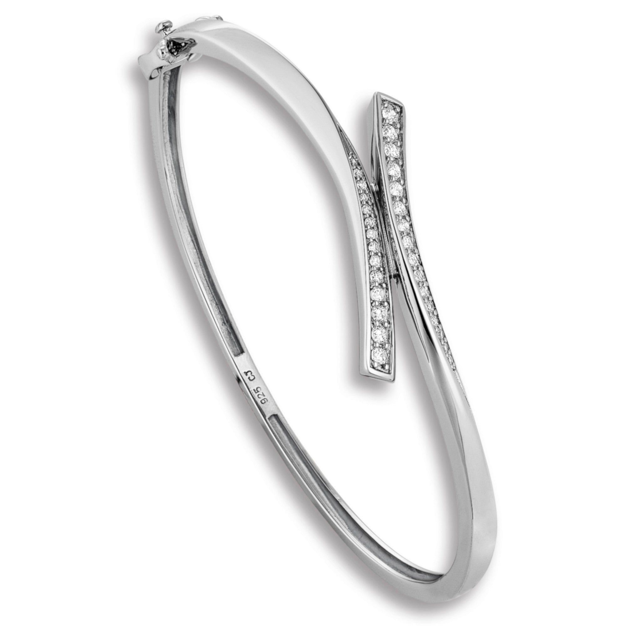 Zirkonia Armreif aus 925er Silber von ONE ELEMENT – Bild 1