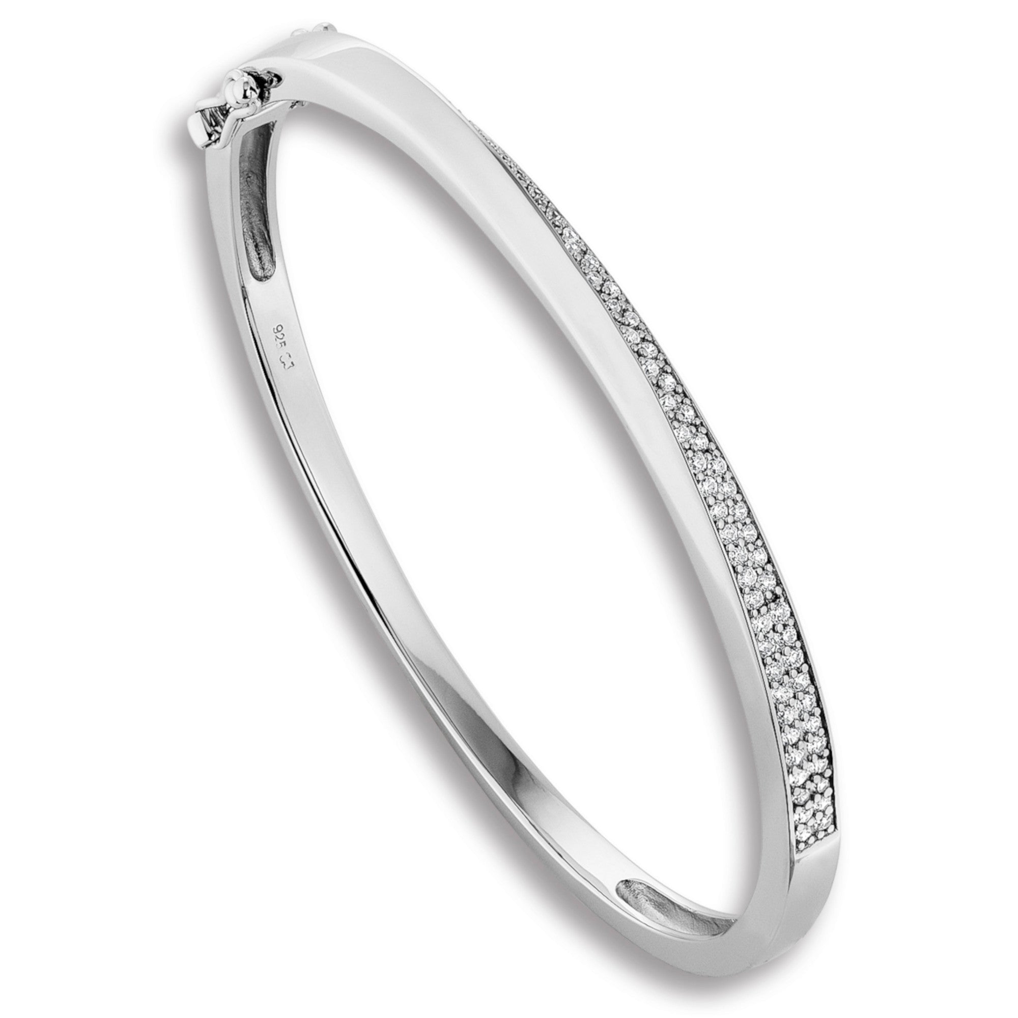 Zirkonia Armreif aus 925er Silber von ONE ELEMENT – Bild 1