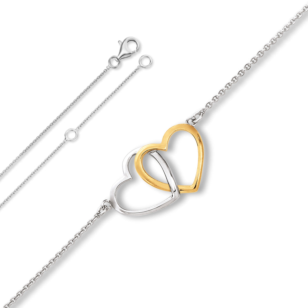 Herz Halskette aus 925er Silber 45 cm von ONE ELEMENT – Bild 1