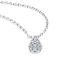 0.04 ct Diamant Brillant Halskette aus 585er Weißgold 45 cm von ONE ELEMENT – Bild 1