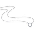 0.08 ct Diamant Brillant Halskette aus 585er Weißgold 45 cm von ONE ELEMENT – Bild 1