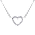 0.08 ct Diamant Brillant Halskette aus 585er Weißgold 45 cm von ONE ELEMENT – Bild 1