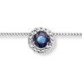 Safir Halskette aus 333er Weißgold 45 cm Ø 6,2 mm von ONE ELEMENT – Bild 1