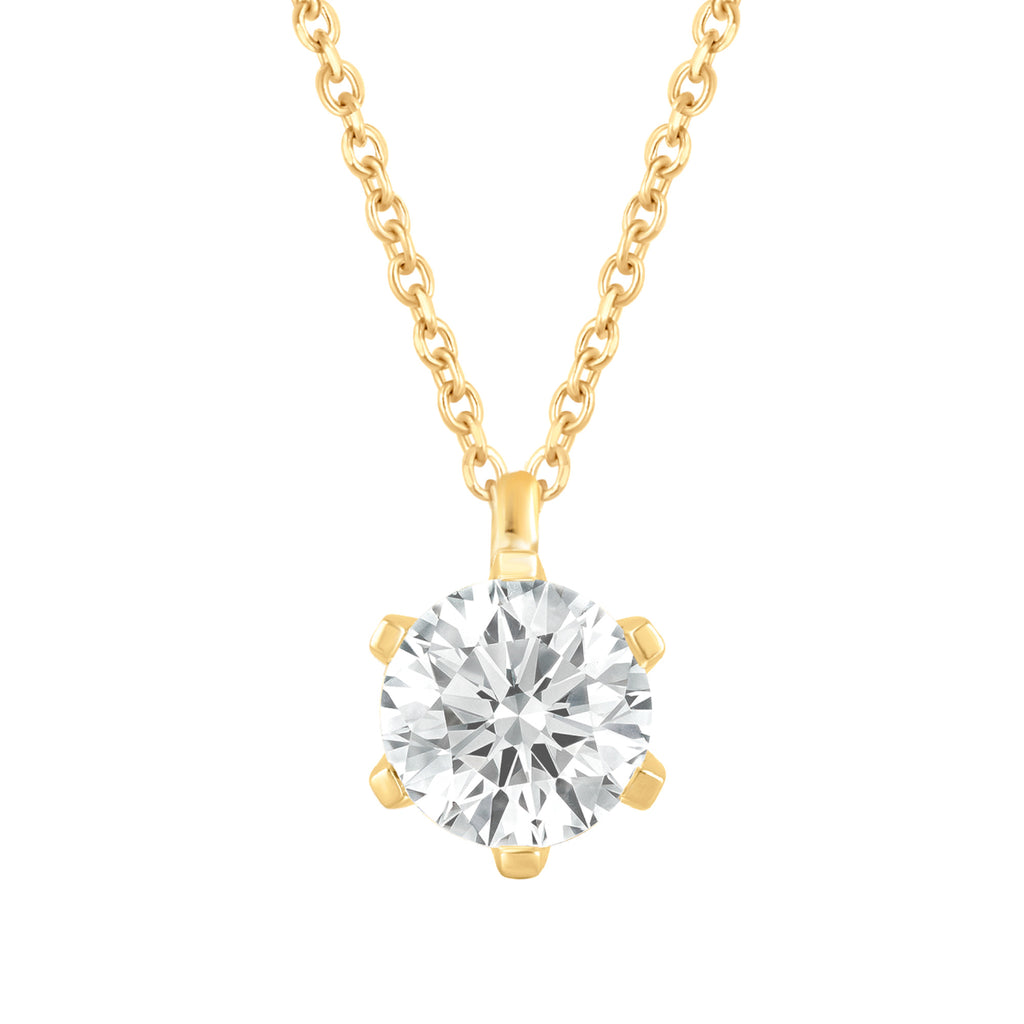 Collier Halskette aus 585 Gold mit 1 Lab Grown Diamant 0,25 ct 45 cm von ONE ELEMENT – Bild 1