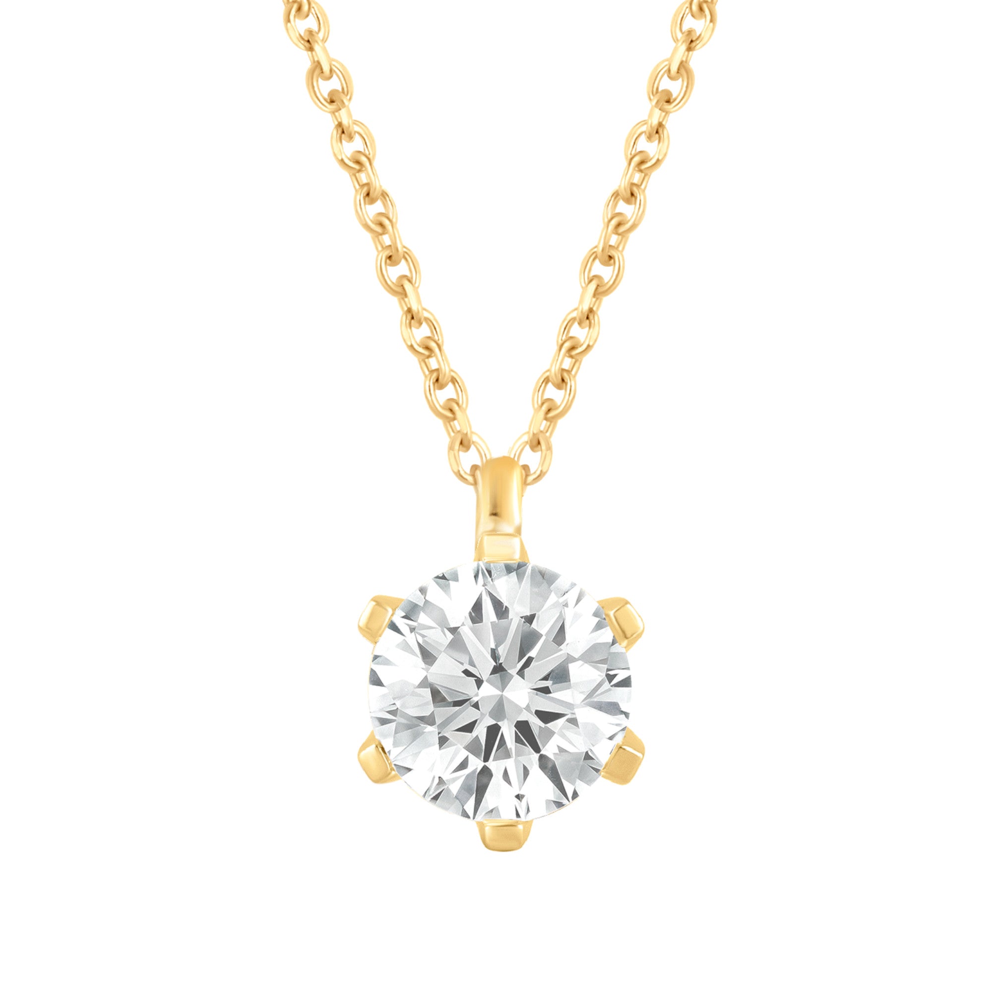 Collier Halskette aus 585 Gold mit 1 Lab Grown Diamant 0,25 ct 45 cm von ONE ELEMENT – Bild 1