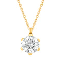 Collier Halskette aus 585 Gold mit 1 Lab Grown Diamant 0,5 ct 45 cm von ONE ELEMENT – Bild 1