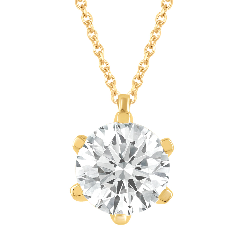 Collier Halskette aus 585 Gold mit 1 Lab Grown Diamant 0,75 ct 45 cm von ONE ELEMENT – Bild 1