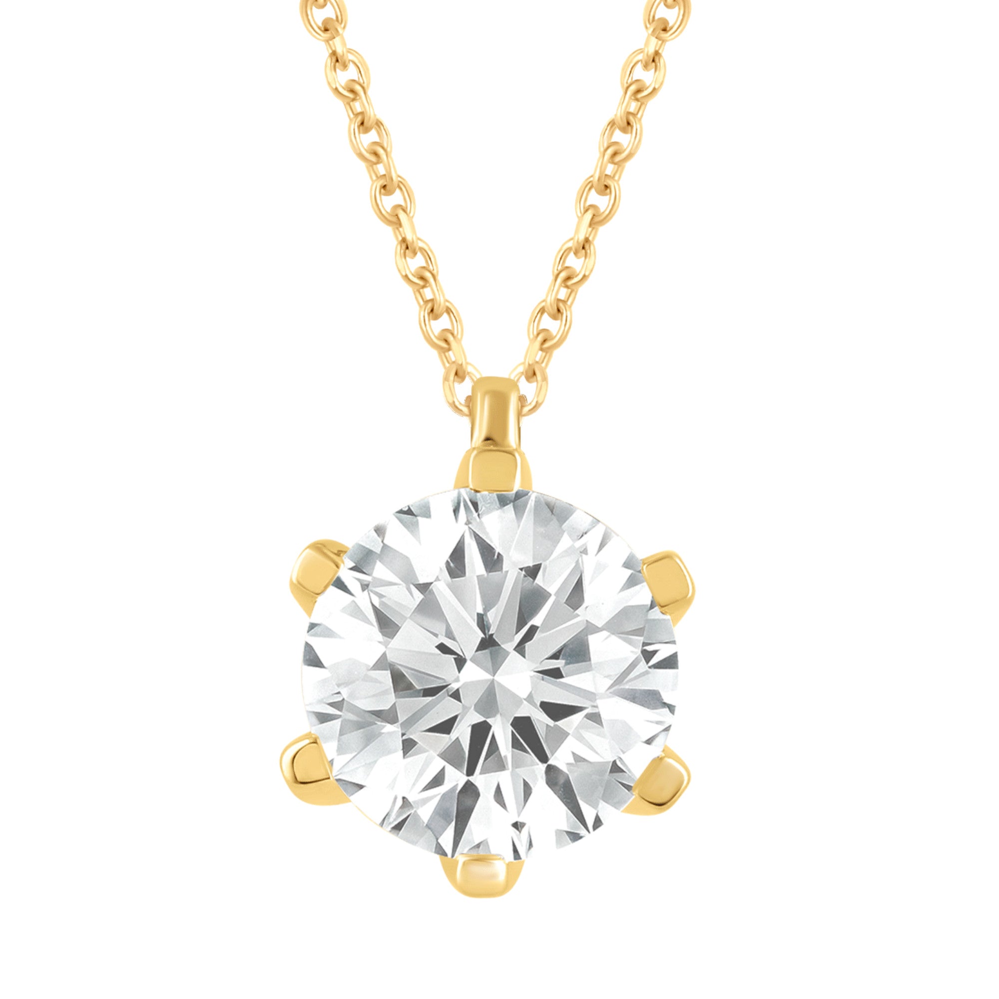 Collier Halskette aus 585 Gold mit 1 Lab Grown Diamant 0,75 ct 45 cm von ONE ELEMENT – Bild 1
