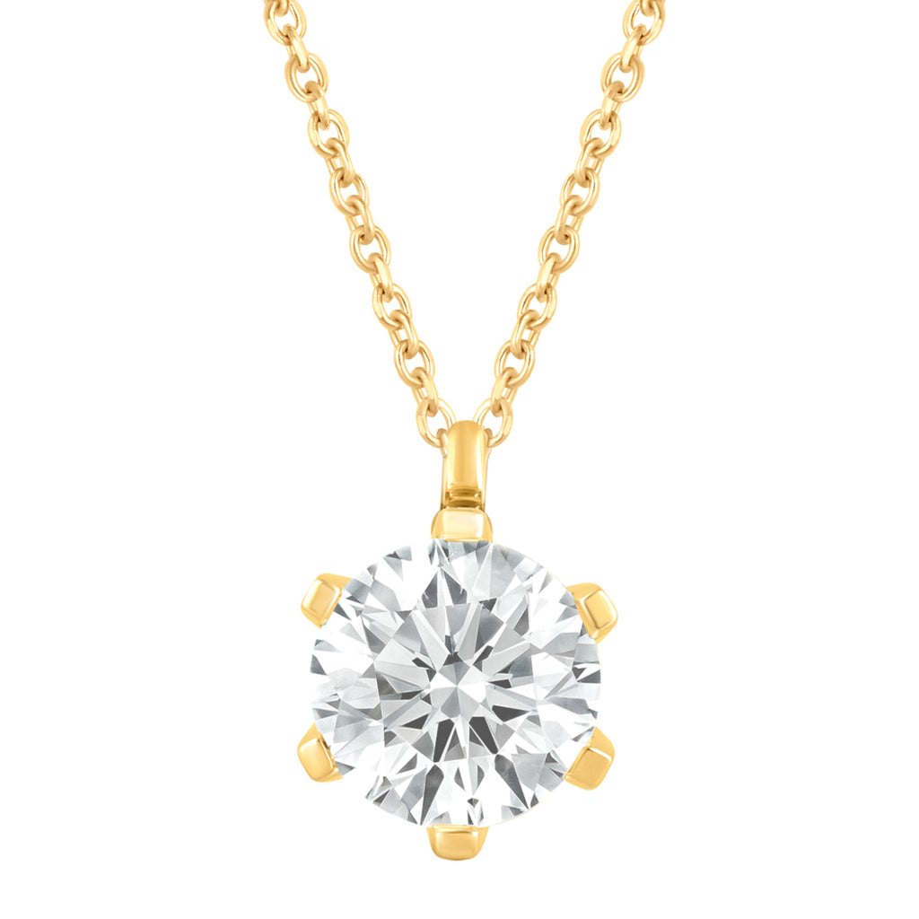 Collier Halskette aus 585 Gold mit 1 Lab Grown Diamant 1 ct 40 cm von ONE ELEMENT – Bild 1
