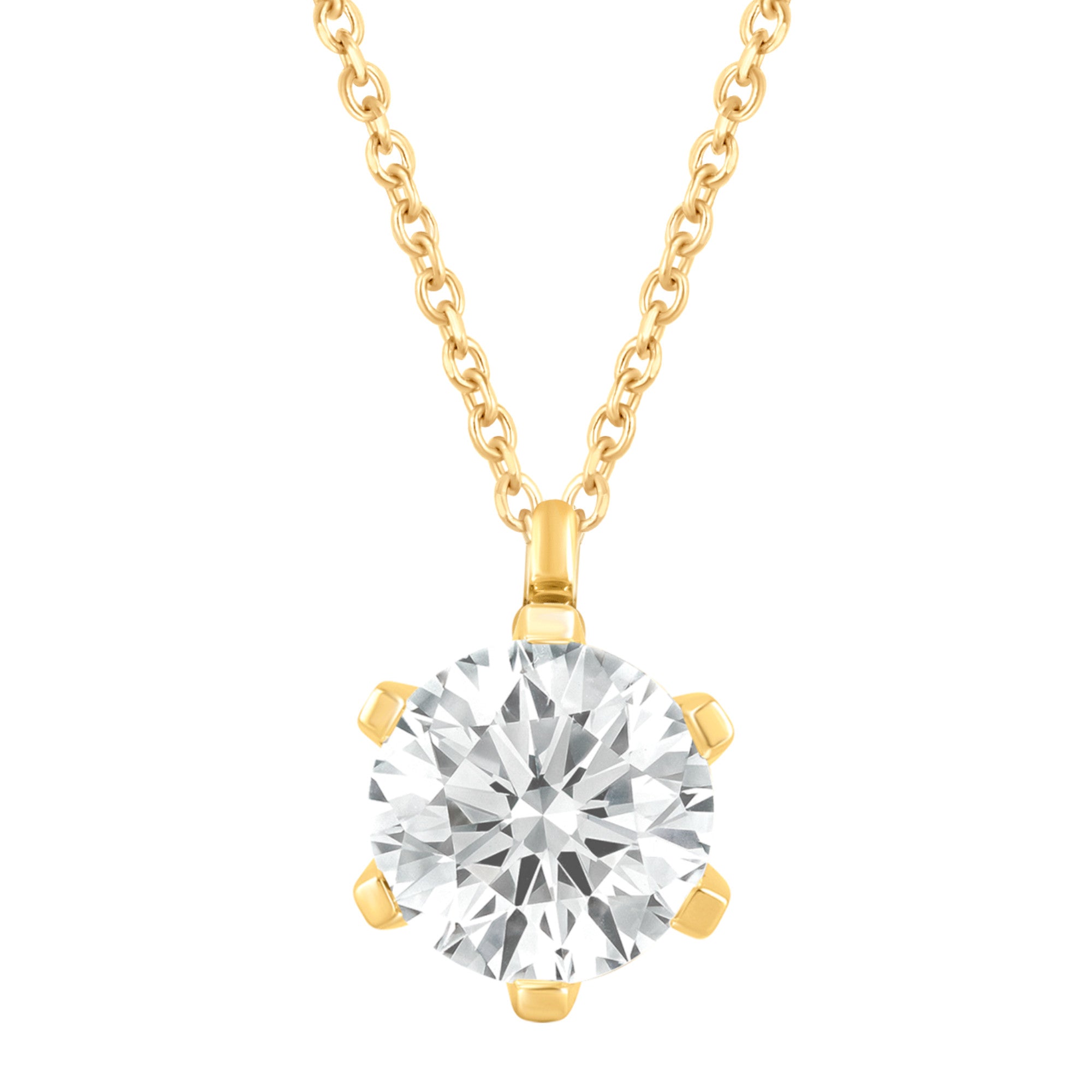 Collier Halskette aus 585 Gold mit 1 Lab Grown Diamant 1 ct 40 cm von ONE ELEMENT – Bild 1
