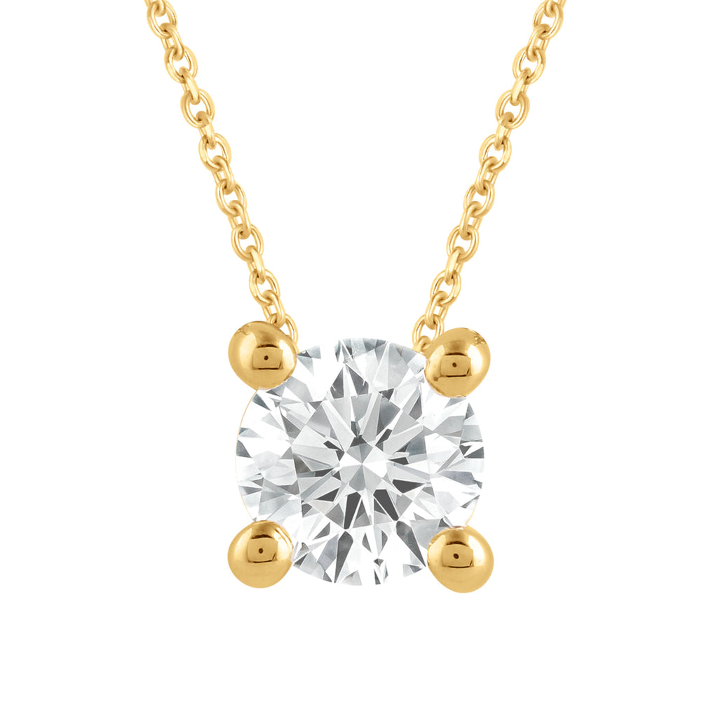 Collier Halskette aus 585 Gold mit 1 Lab Grown Diamant 0,5 ct 45 cm von ONE ELEMENT – Bild 1