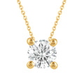 Collier Halskette aus 585 Gold mit 1 Lab Grown Diamant 0,5 ct 45 cm von ONE ELEMENT – Bild 1
