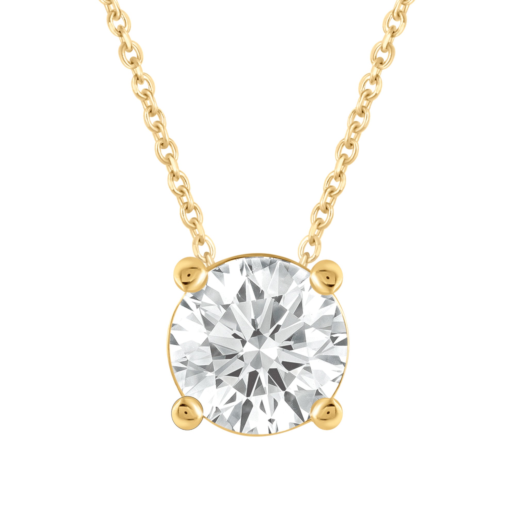 Collier aus 585er Gelbgold mit Lab-Grown-Diamant, 0,75 ct, 45 cm von ONE ELEMENT
