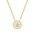 Collier Halskette aus 585 Gold mit 1 Lab Grown Diamant 0,5 ct 45 cm von ONE ELEMENT – Bild 1