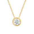 Collier aus 585er Gelbgold mit 2 Lab-Grown-Diamanten, 0,75 ct, 45 cm von ONE ELEMENT