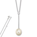 Zirkonia Anker Halskette aus 925er Silber 45 cm von ONE ELEMENT – Bild 1
