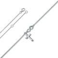 Zirkonia Halskette aus 925er Silber 45 cm von ONE ELEMENT – Bild 1